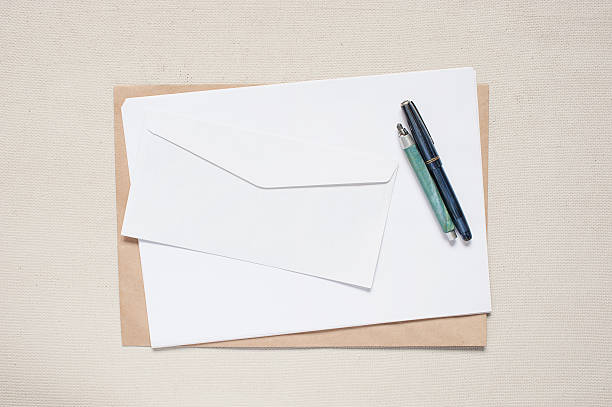 istock Empty envelope and sheet of paper on the table 471929854