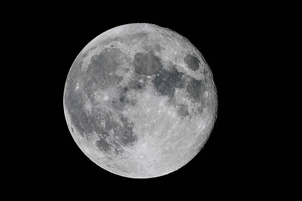 istock Close up of full moon against a black background 471930691