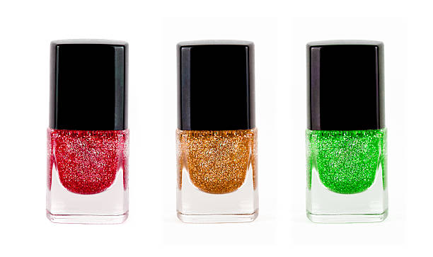 istock Red, yellow, green nail polisher 471931342