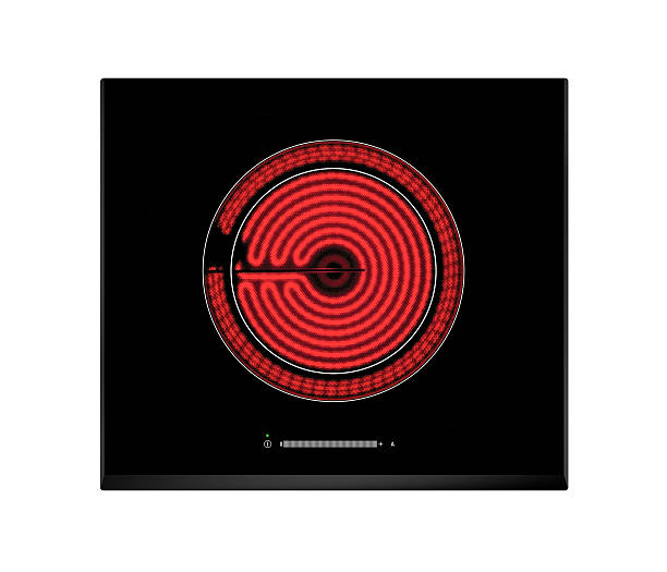 istock Red hot ceramic hotplate of electric cooker 471931608