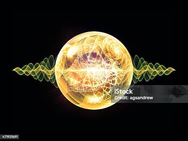 Shining Wave Particle Stock Photo - Download Image Now - Biology, Photon, Alchemy