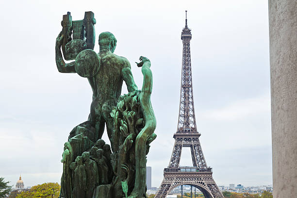 paryż, francja - palais de chaillot zdjęcia i obrazy z banku zdjęć