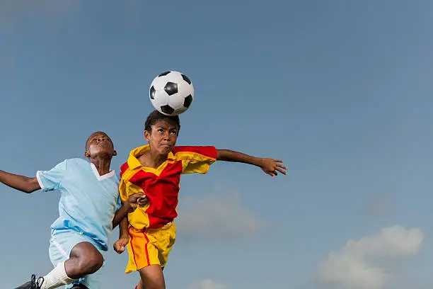 Young Boys Playing Soccer