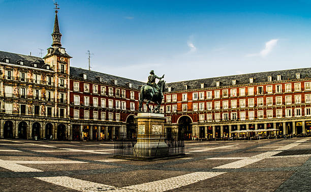 istock plaza mayor de Madrid monument dusk empty no people 471933769