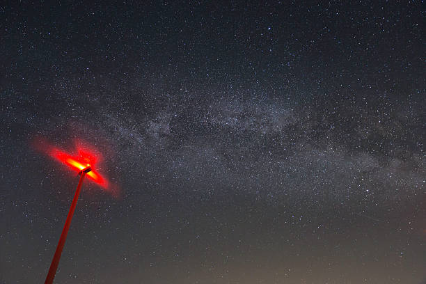 istock Wind turbine and Milky Way 471934188