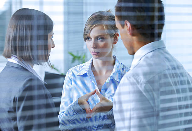 istock Business people conversing in office 471934808