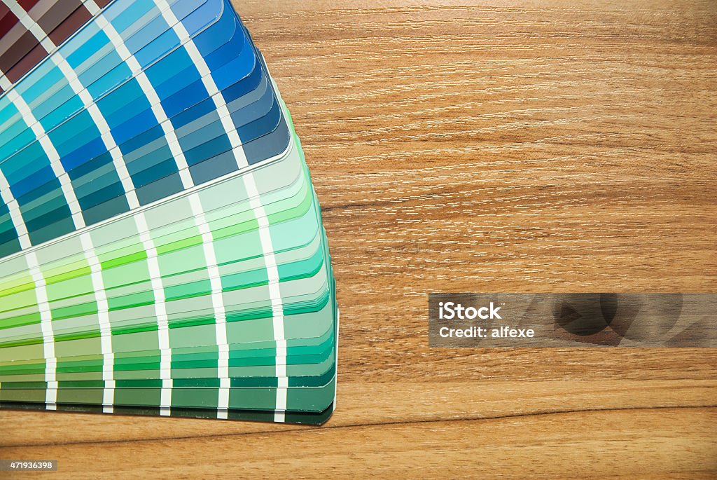 palette of different colors and shades 2015 Stock Photo