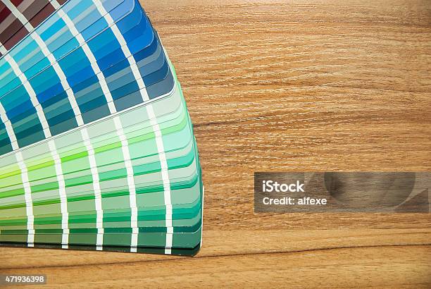 Palette Of Different Colors And Shades Stock Photo - Download Image Now - 2015, Accuracy, Artist's Palette