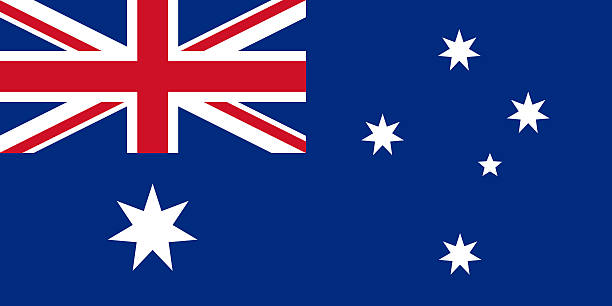 bandiera dell'australia - australian flag foto e immagini stock