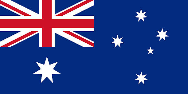 австралийский флаг - australian flag стоковые фото и изображения