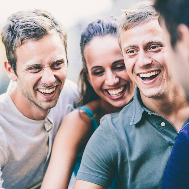 istock Group of friends having fun outdoors 471936647