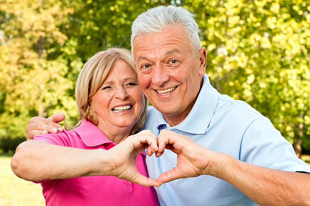 Happy Seniors stock photo