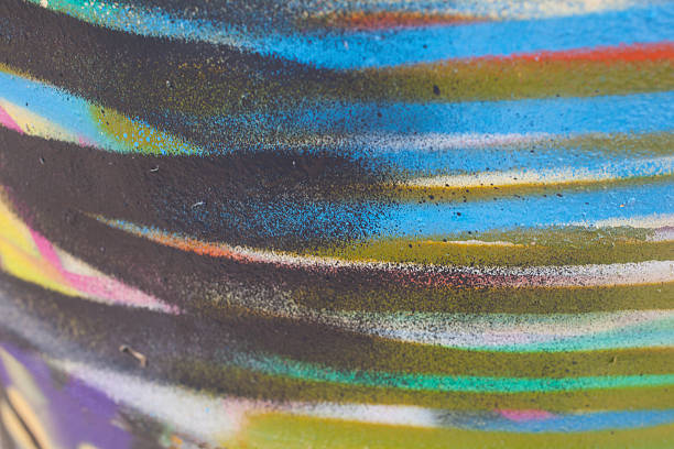 istock Colorful abstract detail of a spray painted surface 471938679