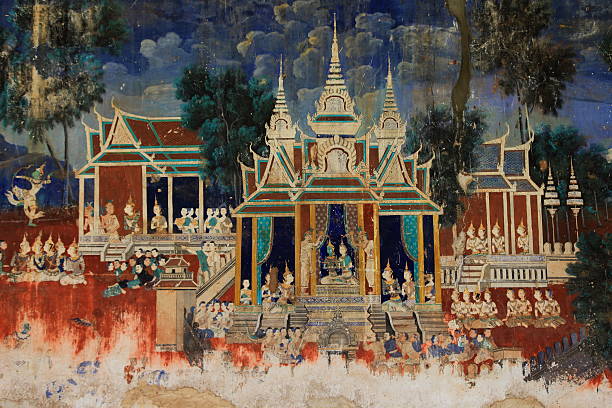 istock Ramayana painting from the Silver Pagoda, Phnom Penh 471940437