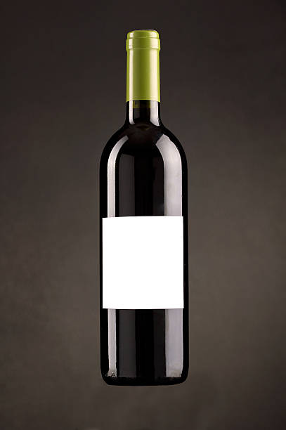 Bottle of wine stock photo