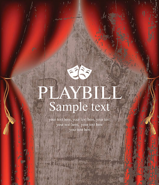 ilustraciones, imágenes clip art, dibujos animados e iconos de stock de playbill - playbill