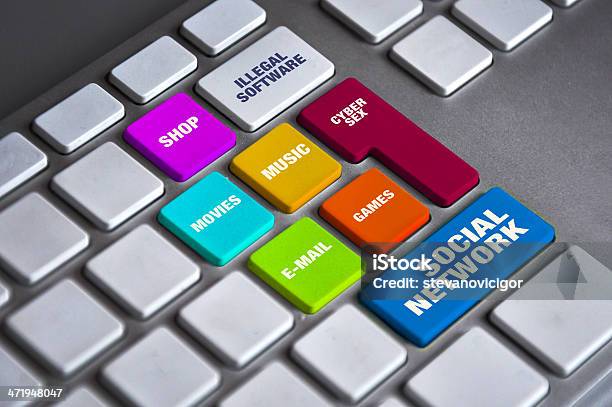Best Computer Keyboard Stock Photo - Download Image Now - Arts Culture and Entertainment, Bookmark, Communication
