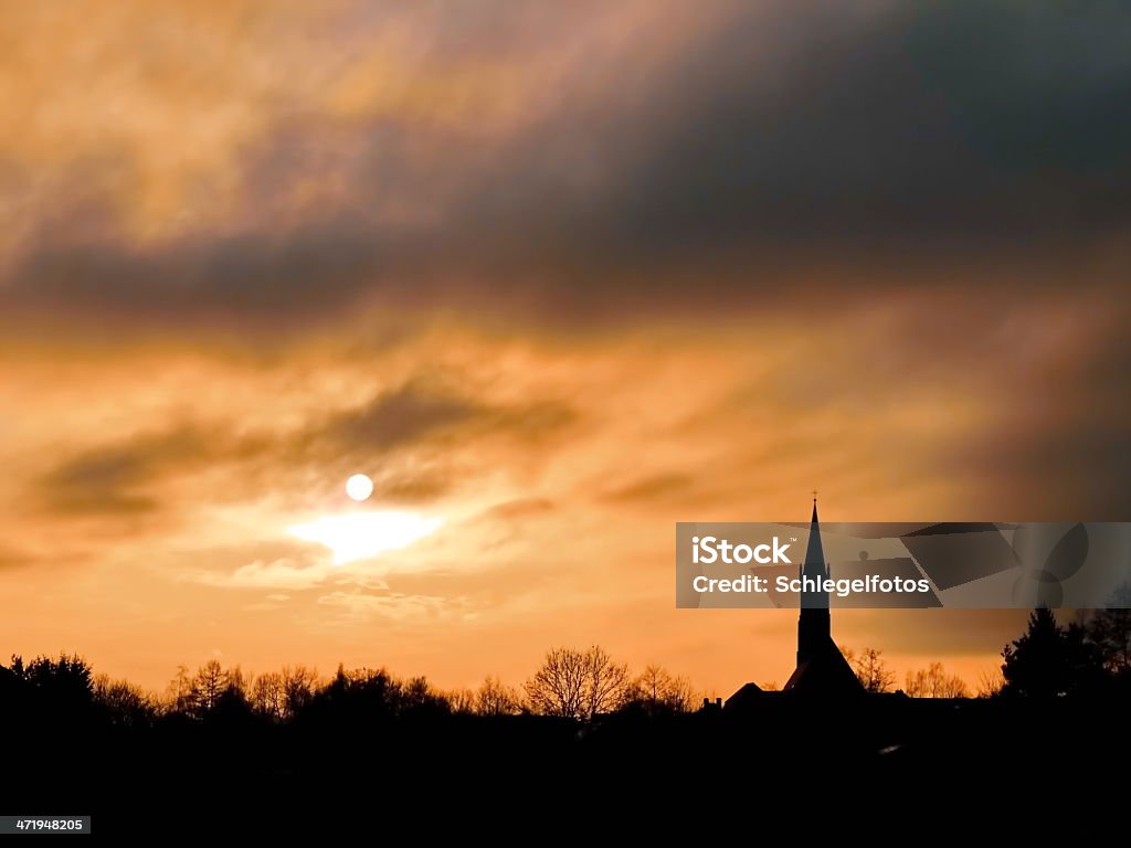 church sunset Architecture Stock Photo