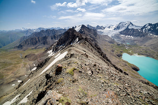 Pass at Ala-Kul lake, Kyrgyzstan