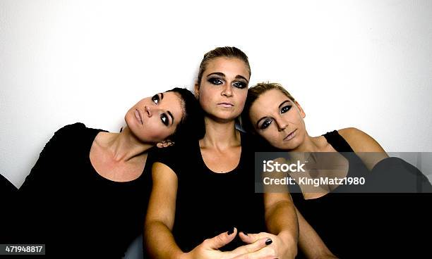 Three Attractive Girls Stock Photo - Download Image Now - Adult, Adults Only, Beautiful People