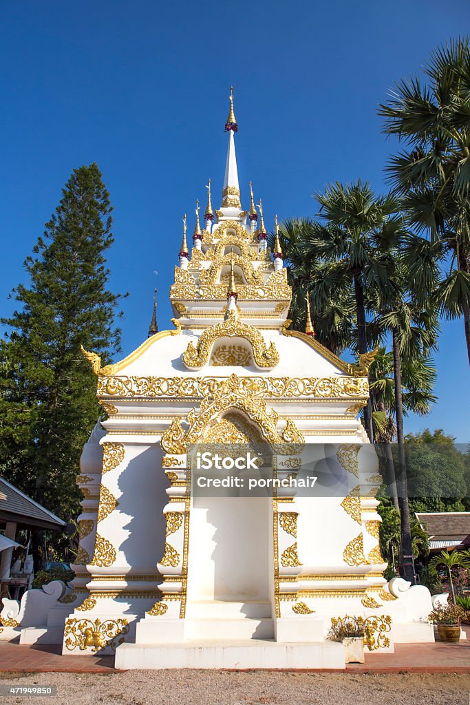 Northern Thai Pagoda Phratad Lampang Luang Northern Thai Pagoda Phratad Lampang Luang, Lampang, Thailand. 2015 Stock Photo