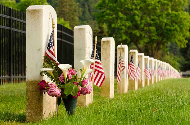 istock Veterans graves during Mermorial Day 471952082