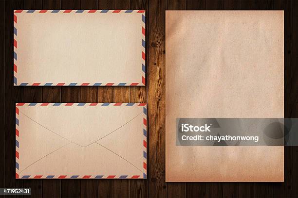 Vintage Paper Stock Photo - Download Image Now - At The Edge Of, Brown, Correspondence