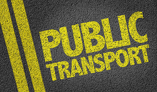 istock Public Transport written on the road 471952978