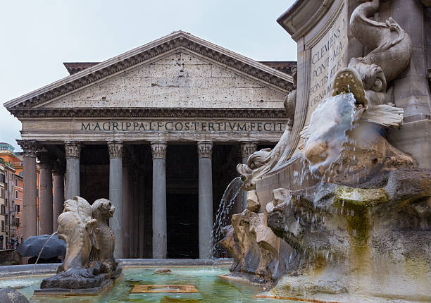 istock Pantheon Behind Fountain 471953341