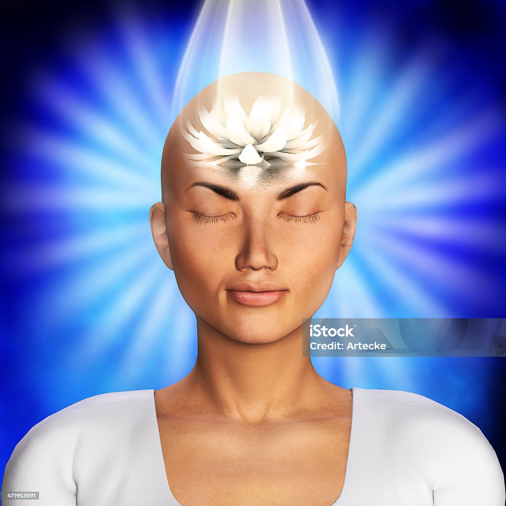 Meditation illustration Alertness Stock Photo