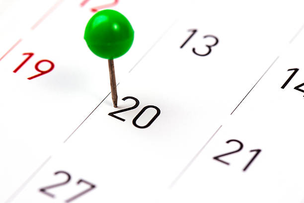 istock Mark on the calendar at 20. 471954064
