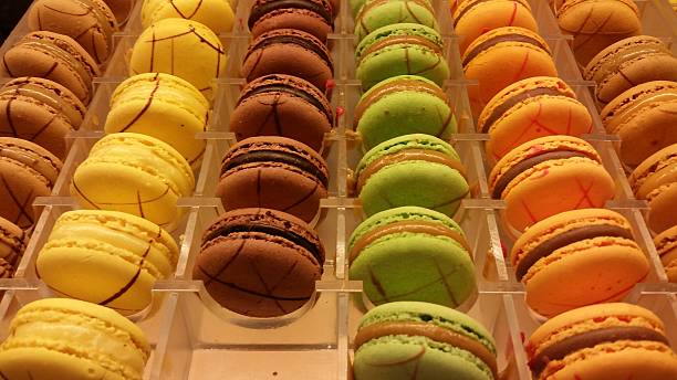 istock dessert tray of Macarons 471956512
