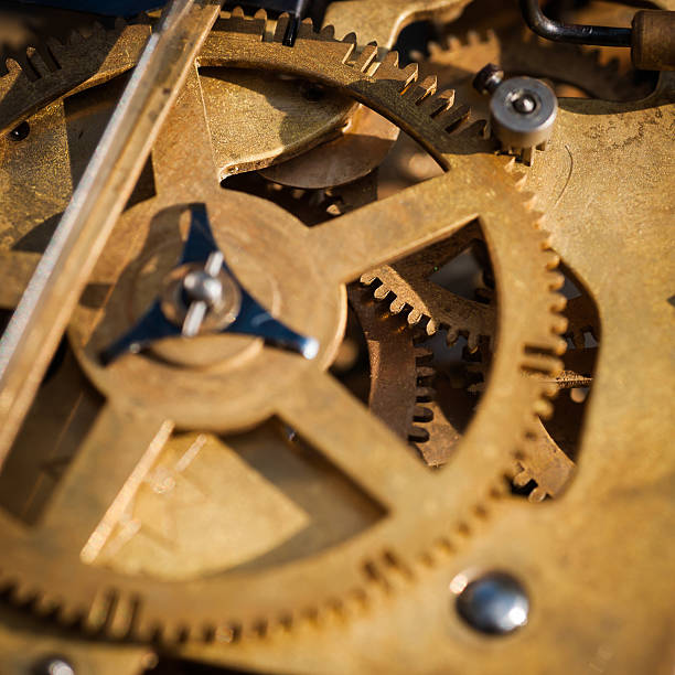 istock Mechanism of old clock 471957815