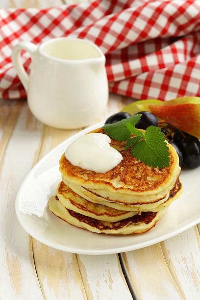 istock homemade pancakes with fruit and yogurt 471958055