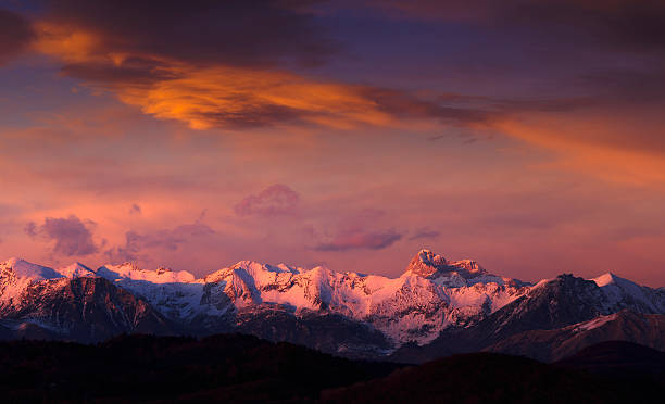 istock European Alps at sunset 471958851