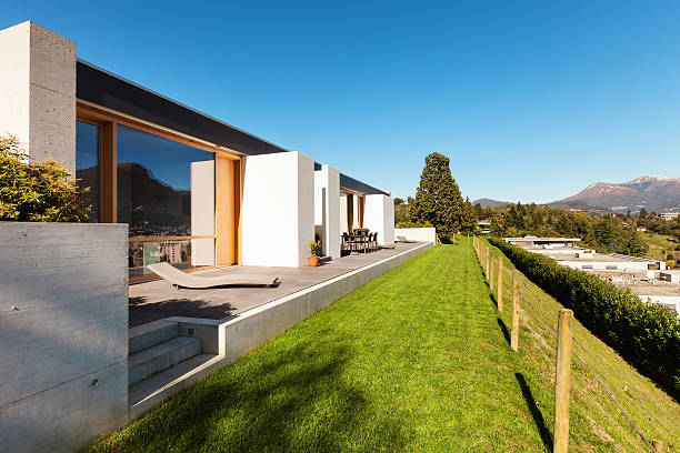 istock beautiful modern house in cement 471959133