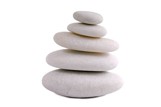 istock Zen stones isolated on white background 471960815