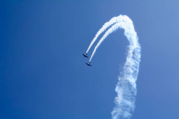 istock Two aircrafts in an airshow 471962461