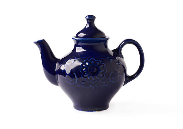 istock antique porcelain teapot blue on white background 471962725