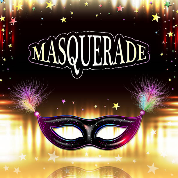 ilustraciones, imágenes clip art, dibujos animados e iconos de stock de máscara de carnaval veneciano - mask masquerade mask venice italy costume