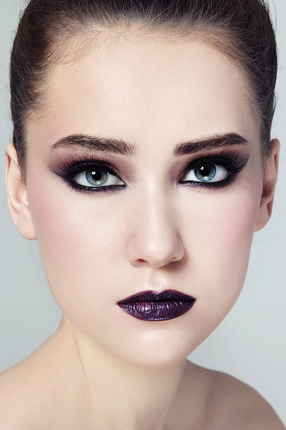 макияж - make up eyelash women beauty стоковые фото и изображения