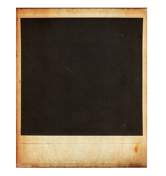 istock Vintage instant photo frame isolated on white 471963861