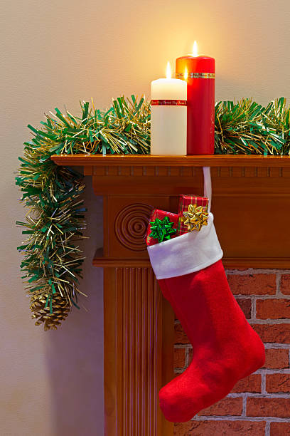 istock Christmas stocking full of presents 471964689