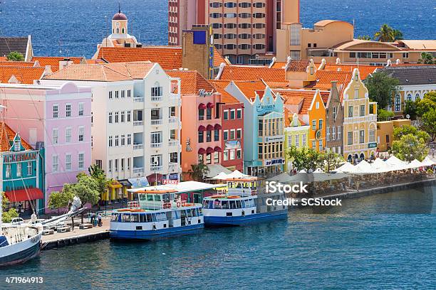Waterfront Of Willemstead Curacao Stock Photo - Download Image Now - Curaçao, Willemstad, Travel