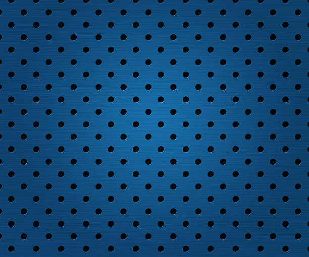 istock Holes in Blue Metal Plate 471967313