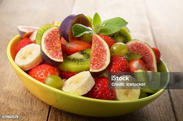 Fruit Salad Stock Photo - Download Image Now - Banana, Bowl, Chopped Food