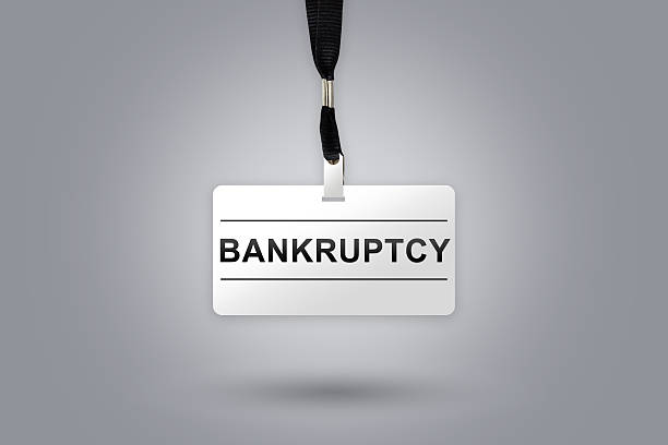 istock bankruptcy on badge 471967646