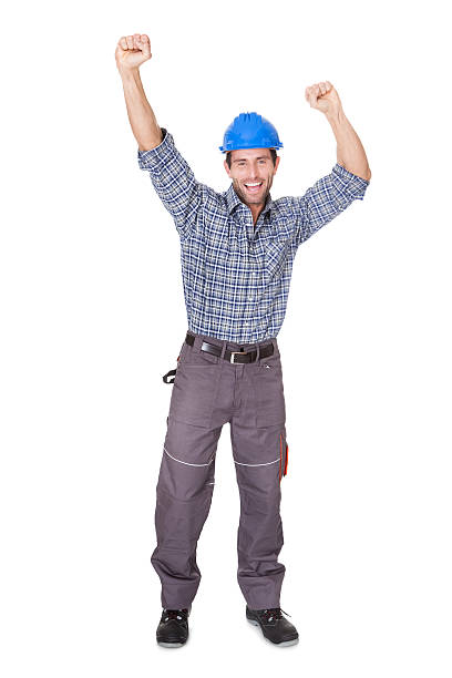 istock Portrait of happy worker 471967766