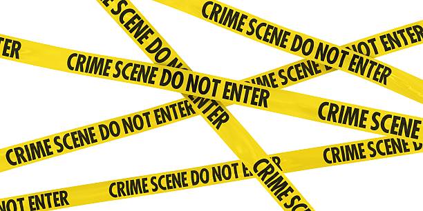 istock Crime Scene Do Not Enter Barrier Tape Background 471969222
