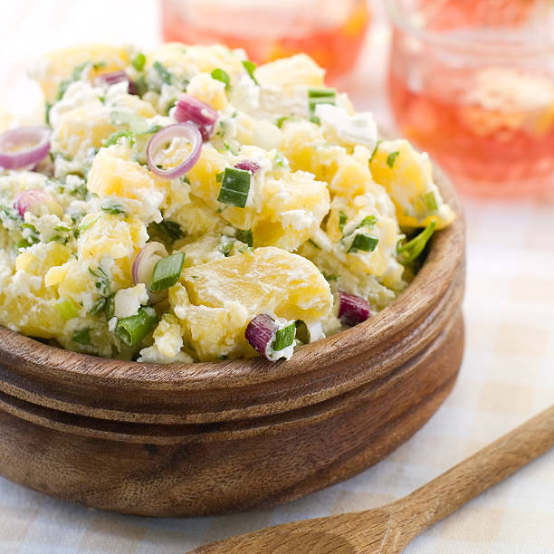 Potato salad stock photo